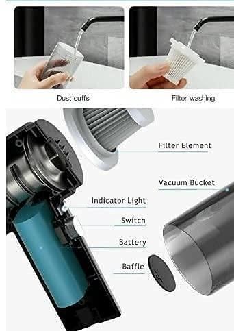 Tharzaa Portable Air Duster Wireless Vacuum Cleaner