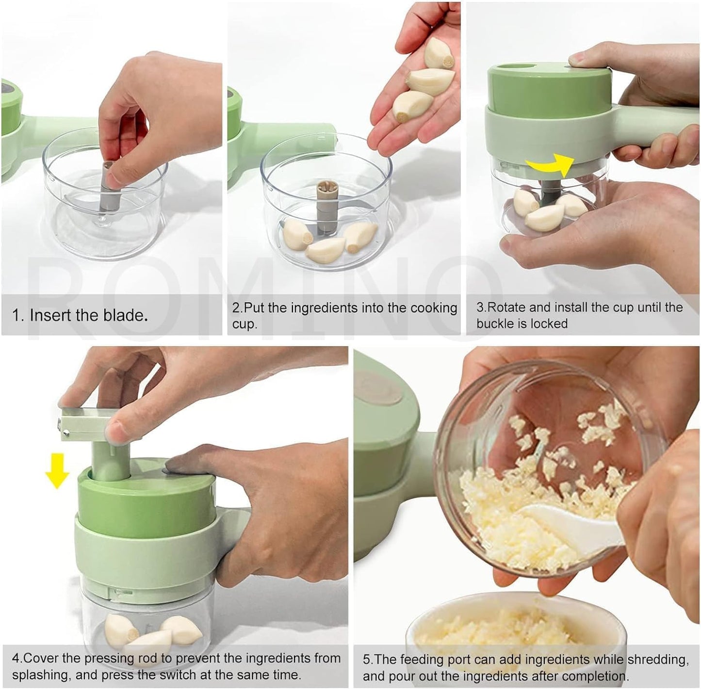 Tharzaa EasyCut 4-in-1 Electric Veggie Cutter