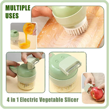 Tharzaa EasyCut 4-in-1 Electric Veggie Cutter