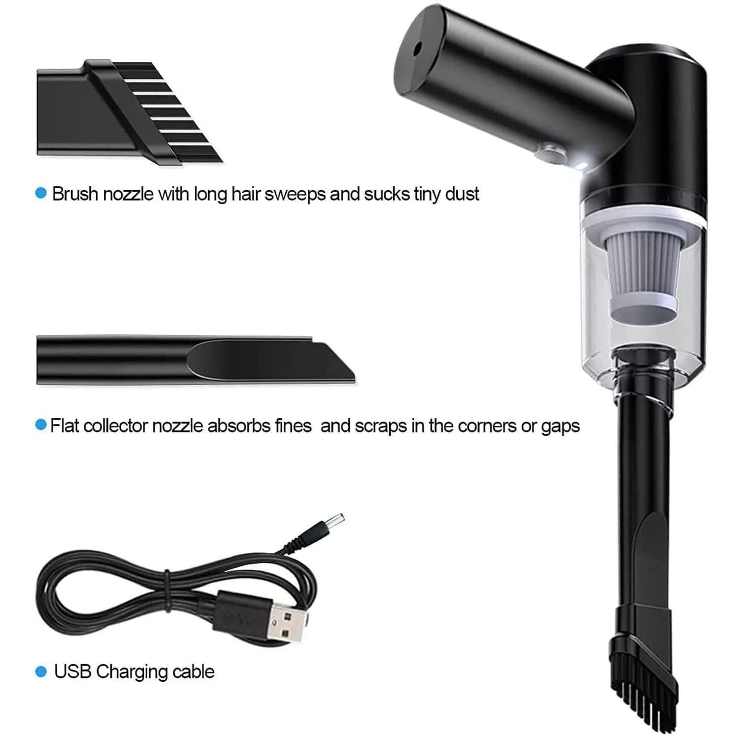 Tharzaa Portable Air Duster Wireless Vacuum Cleaner