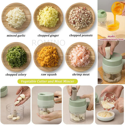 Tharzaa EasyCut 4-in-1 Electric Veggie Cutter